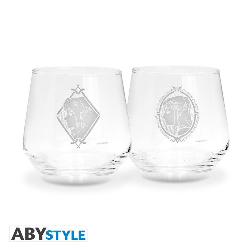 THE LEGEND OF ZELDA 2 Glass Set Zelda & Link