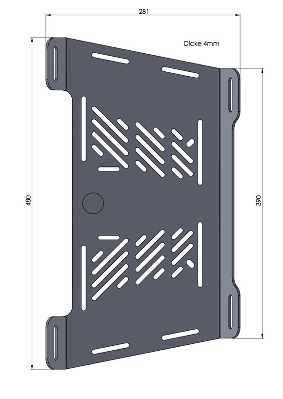 Hepco & Becker Luggage Rack Extension - silverRef: Hbe06574A / 800934 00 09