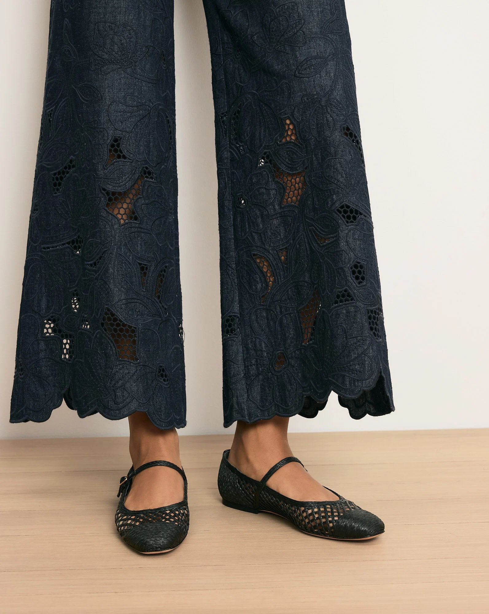 Ellie Raffia Flat