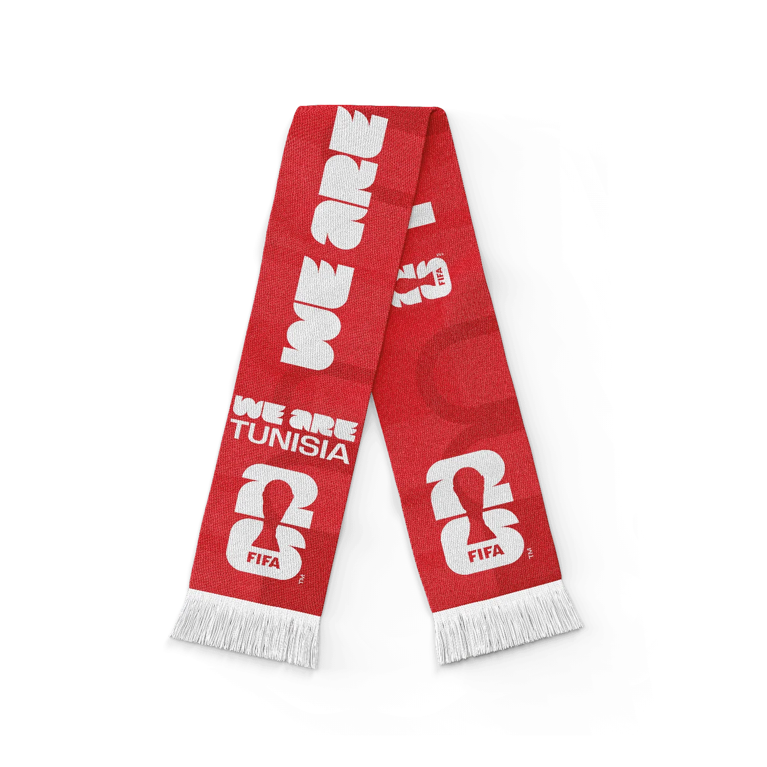 2026 Soccer Fan Collection 'We Are' Tunisia Scarf
