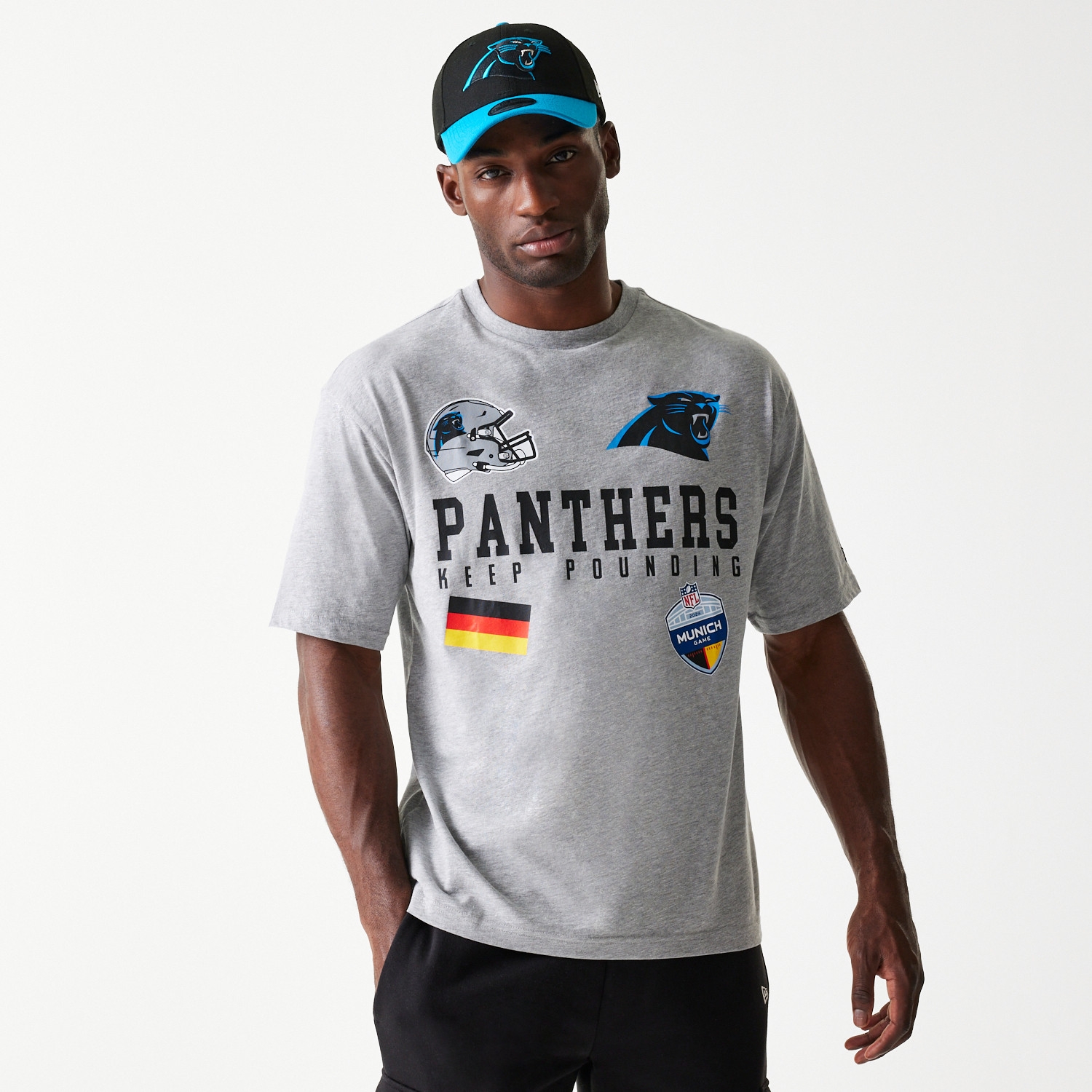 2024 NFL Munich Game Carolina Panthers Collegiate T-Shirt Gray