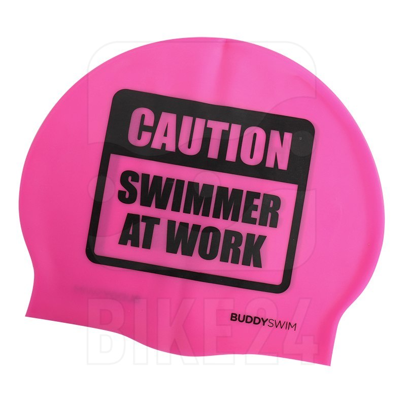 Buddyswim Boya Drybag 20lt + swim cap - pink/live love swim