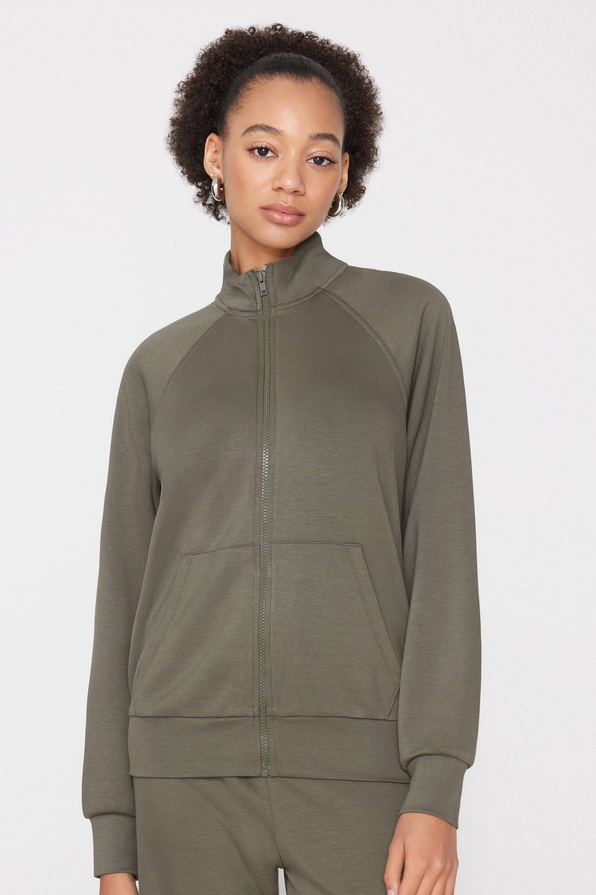 Soft Touch Sweatshirt with Zip