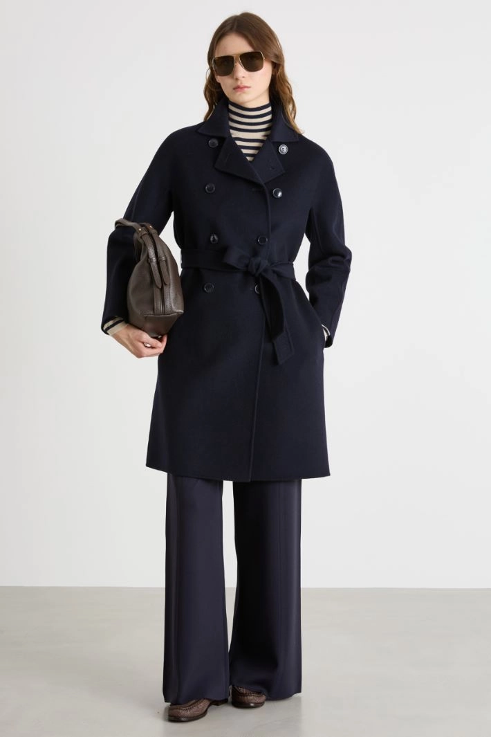 Double-breasted coat - BLUE