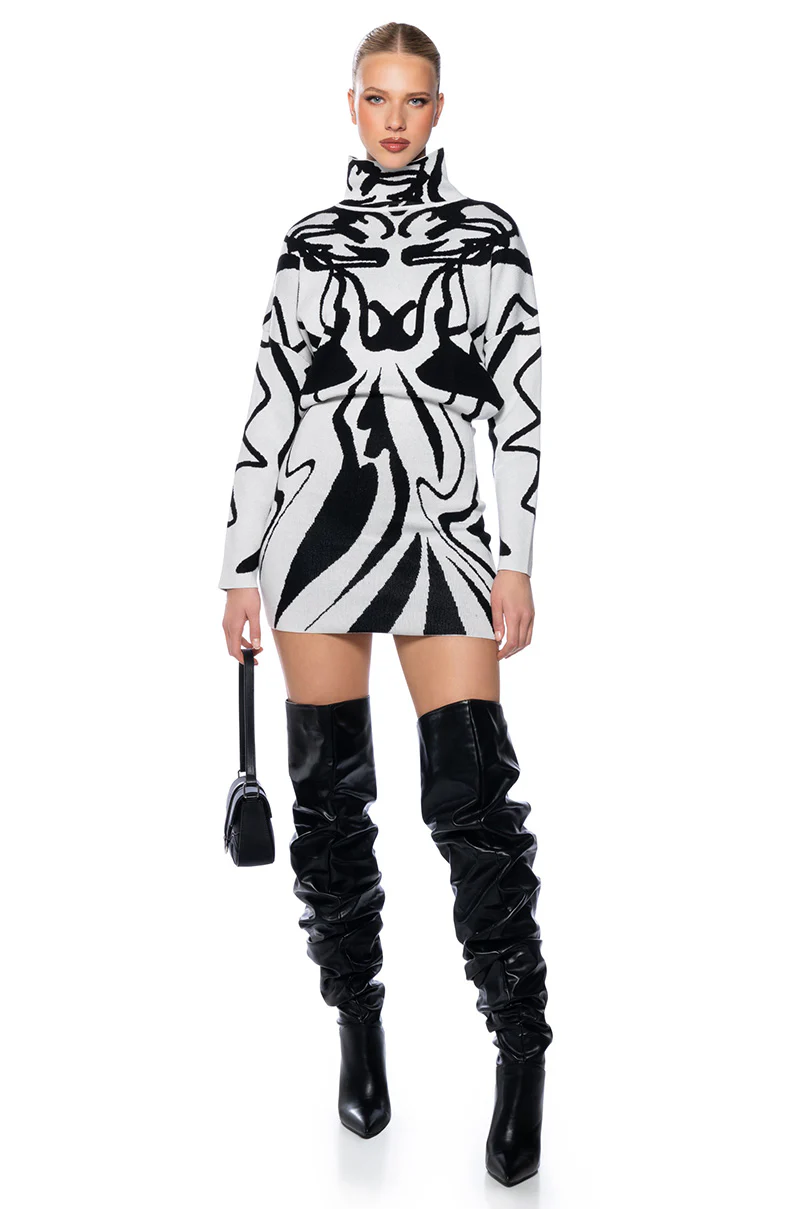 Sweet Mirage Sweater Mini Dress