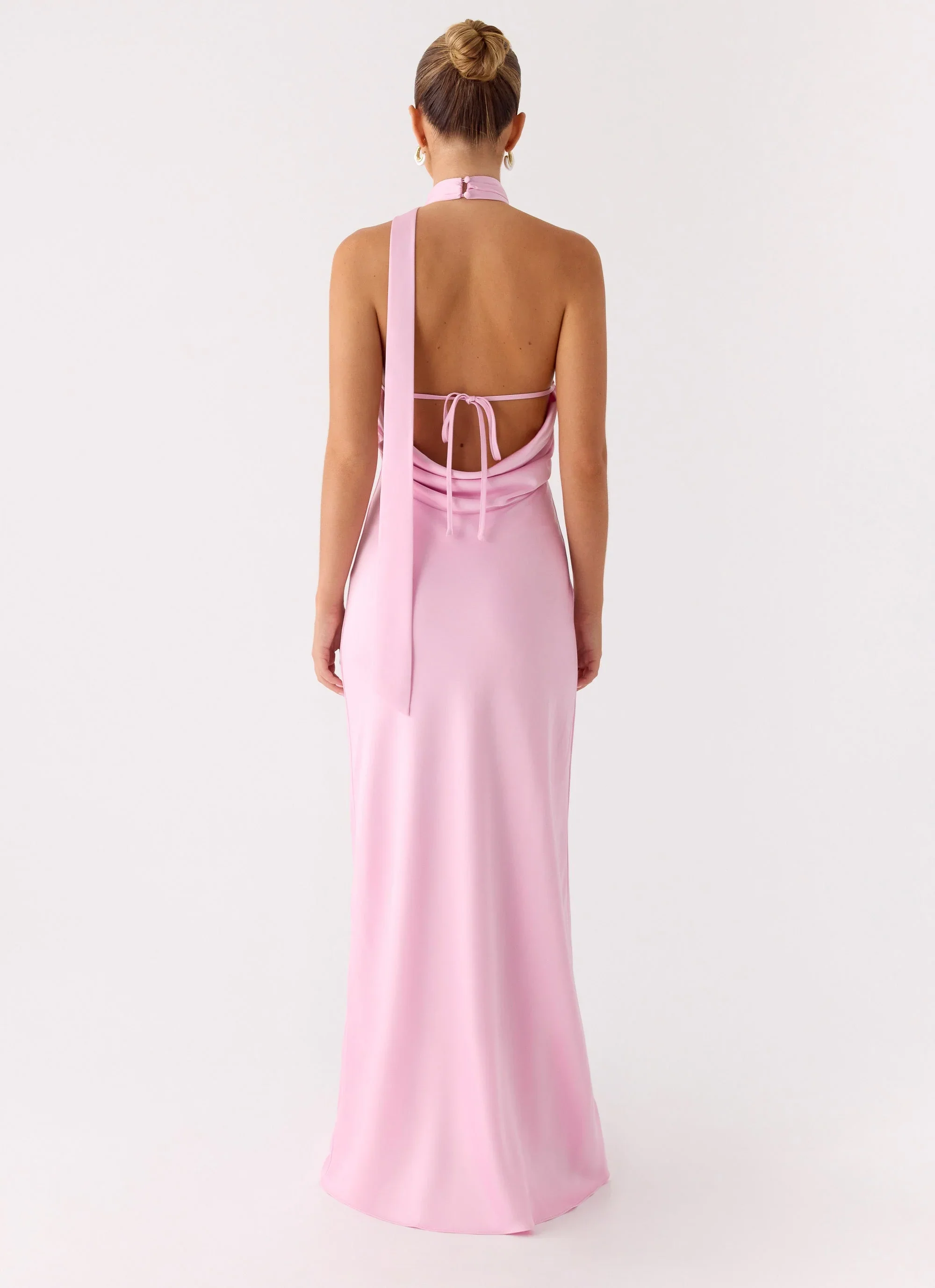 Keena Scarf Maxi Dress - Pink
