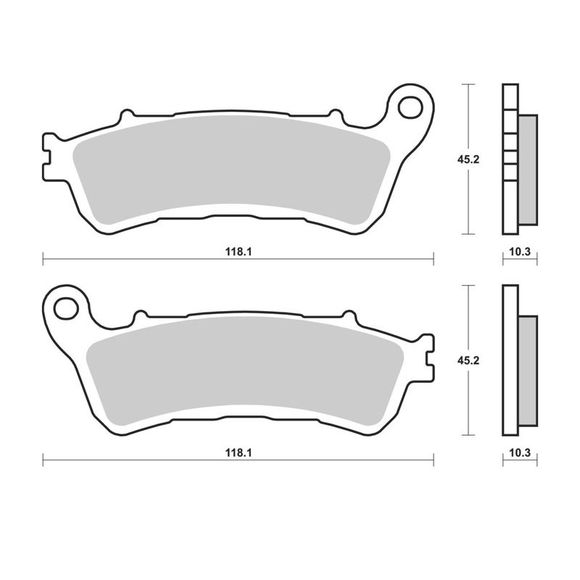 Brembo Sinter Metal Sintered Rear Brake PadsRef: BM0013 / 07HO66SP