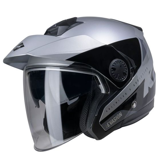 Kenny Evasion Jet Helmet Graphic - Gray / BlackRef: KE2577
