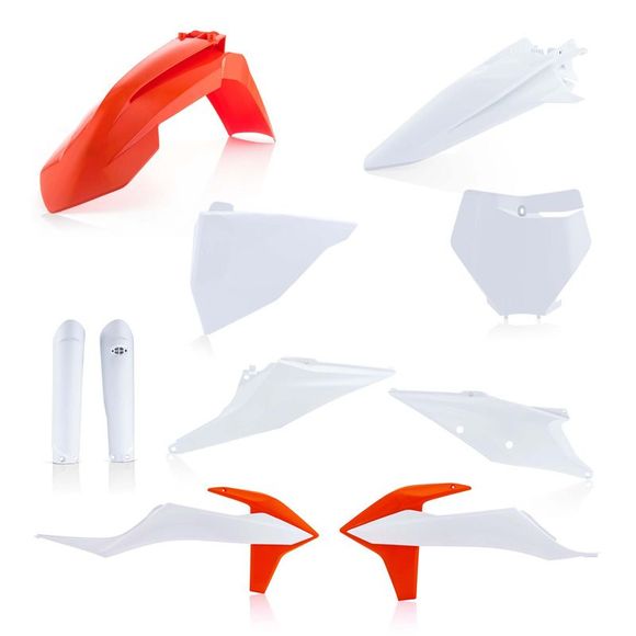 Acerbis FULL KIT ORIGINE 22 Plastics Kit - White / OrangeRef: AE3511 / 0023479.553.022