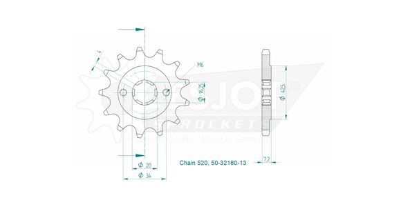 Esjot Gear Output PinionRef: Esjo00147A / 12122407
