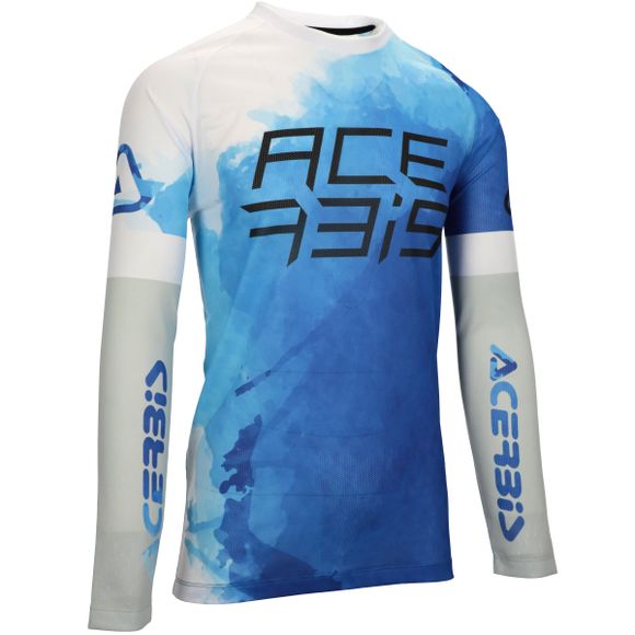 Acerbis J-WINDY VENT WATERMARK 2024 cross Jersey - White / BlueRef: AE5395