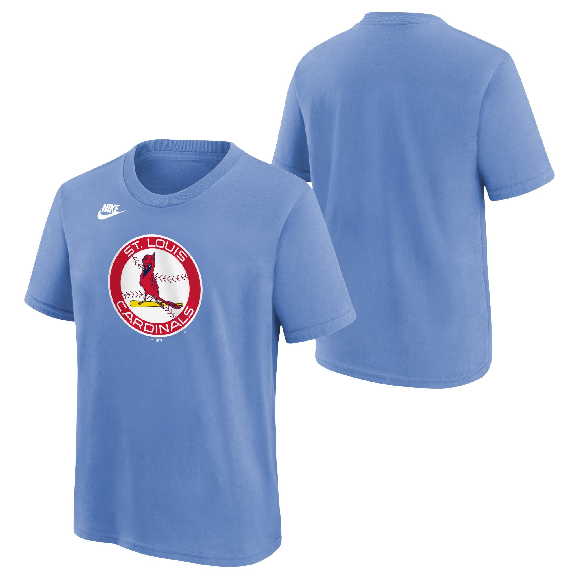 St. Louis Cardinals Cooperstown Logo Nike MLB T-Shirt Blue (YOUTH)