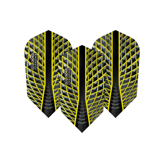 Harrows Silica Yellow Slim Flights