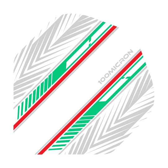 Pentathlon Flights white/green/red