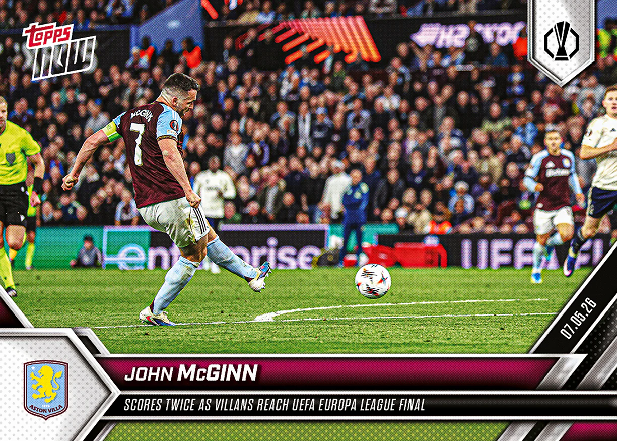 John McGinn - 2025-26 UEL Topps NOW® - Card 30 - PR: 248