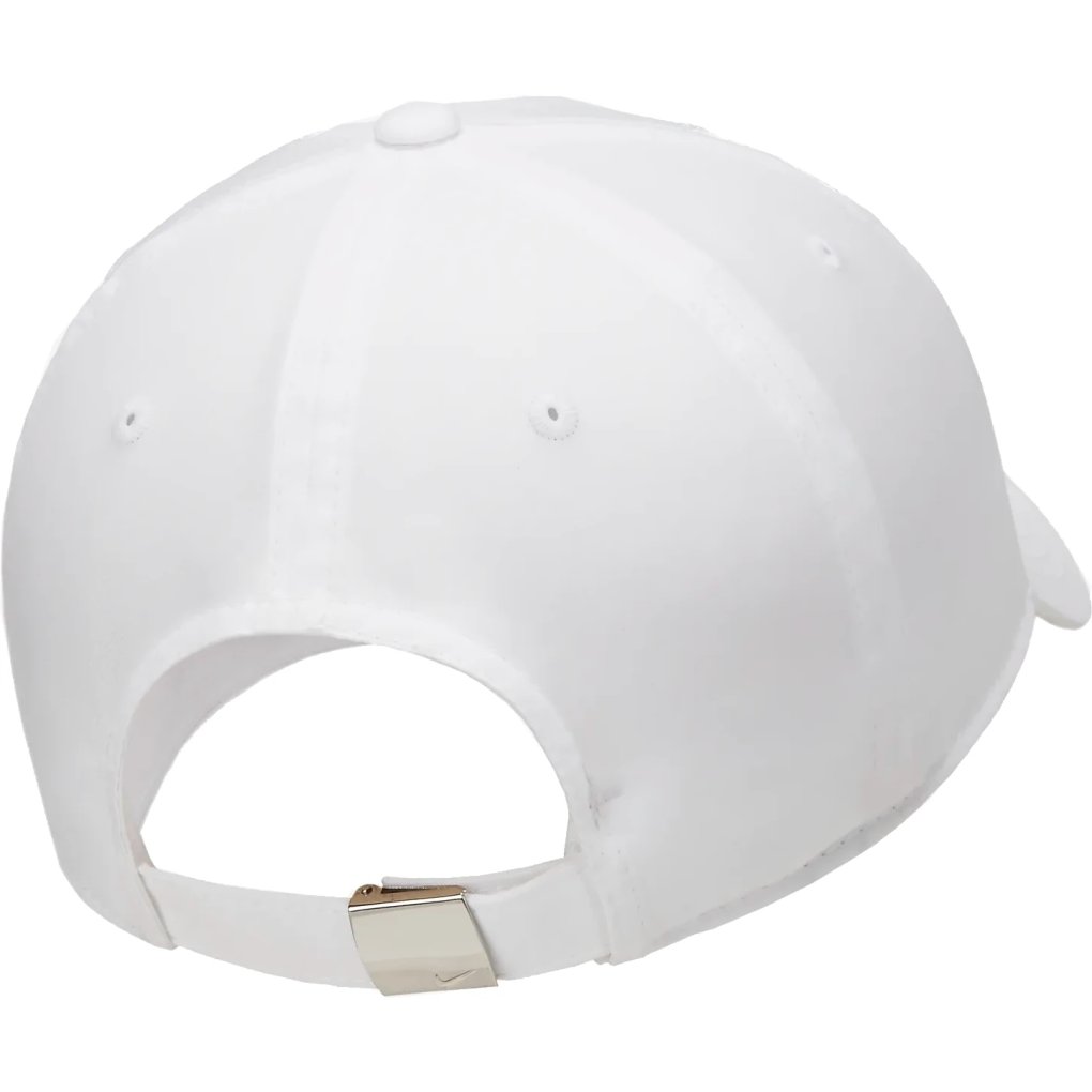 Nike Dri-FIT Club Metall-Swoosh Logo Cap - white/metallic silver FB5372-100