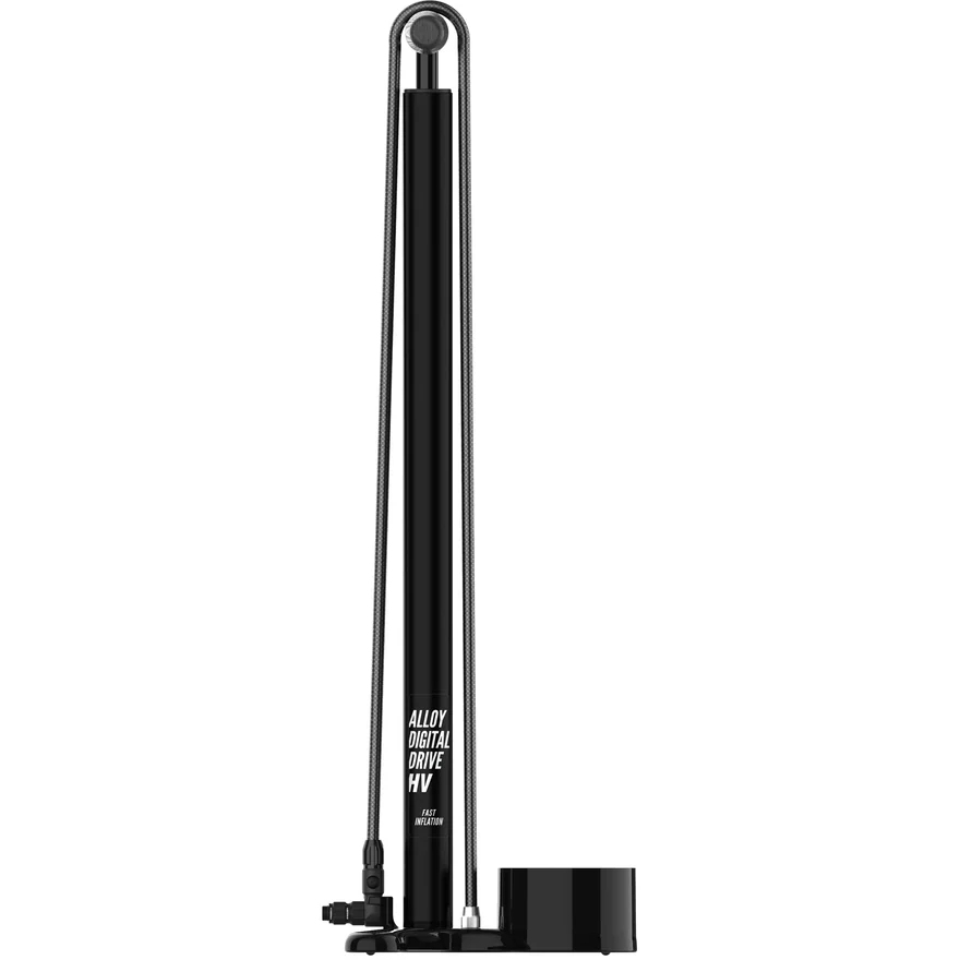 Lezyne Alloy HV Digital Drive Floor Pump - black glossy