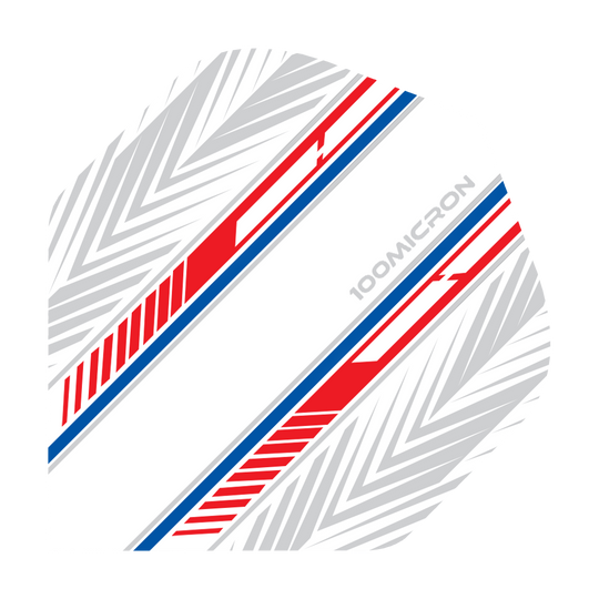Pentathlon Flights white/red/blue