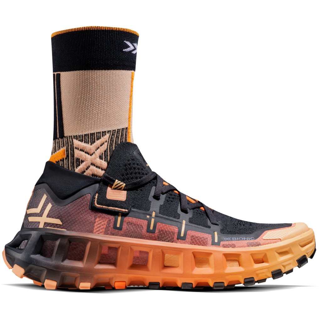 X-Bionic Terraskin X01 Trail Running Shoes - x black/dark peach/fresh peach