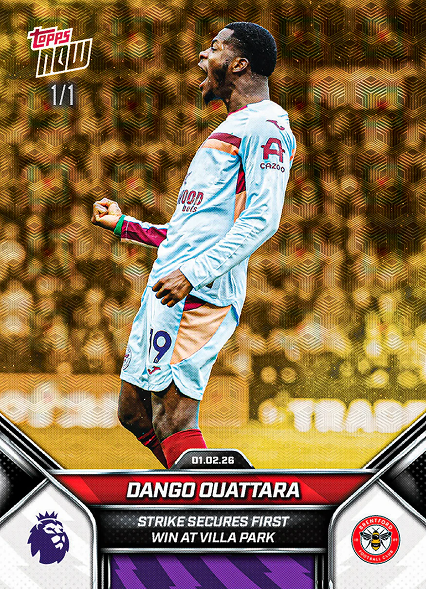 Dango Ouattara - 2025-26 Premier League Topps NOW® - Card 124 - PR: 149