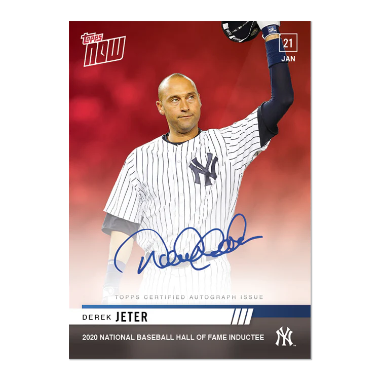 On-Card Auto # to 10 - Derek Jeter - MLB TOPPS NOW® Card OS59D