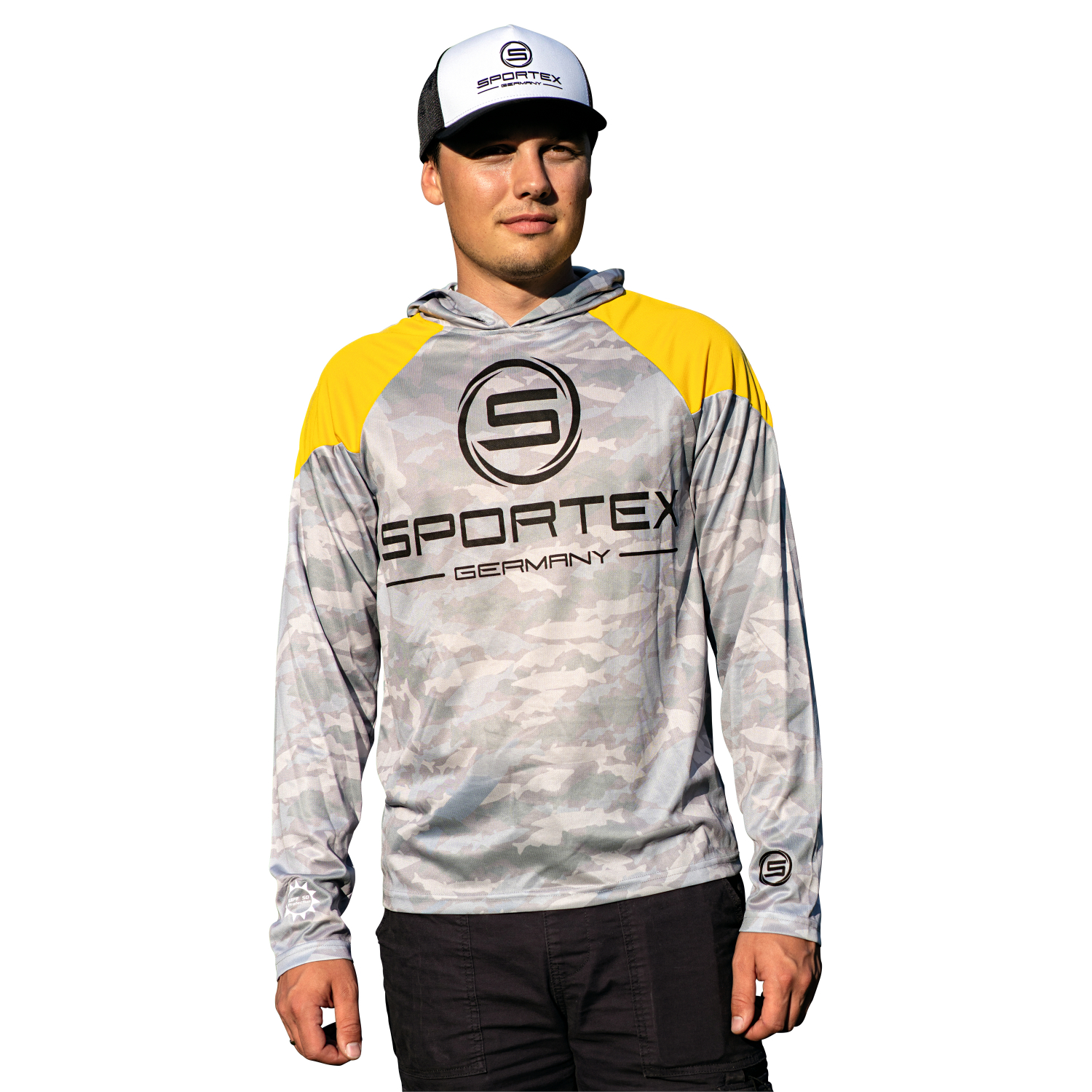 Sportex UPF-50 Shirt Men (Yellow\/Grey)