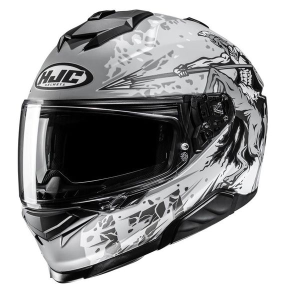 HJC I71 Full-Face Helmet - TAURUS - Grey / WhiteRef: HJ1312
