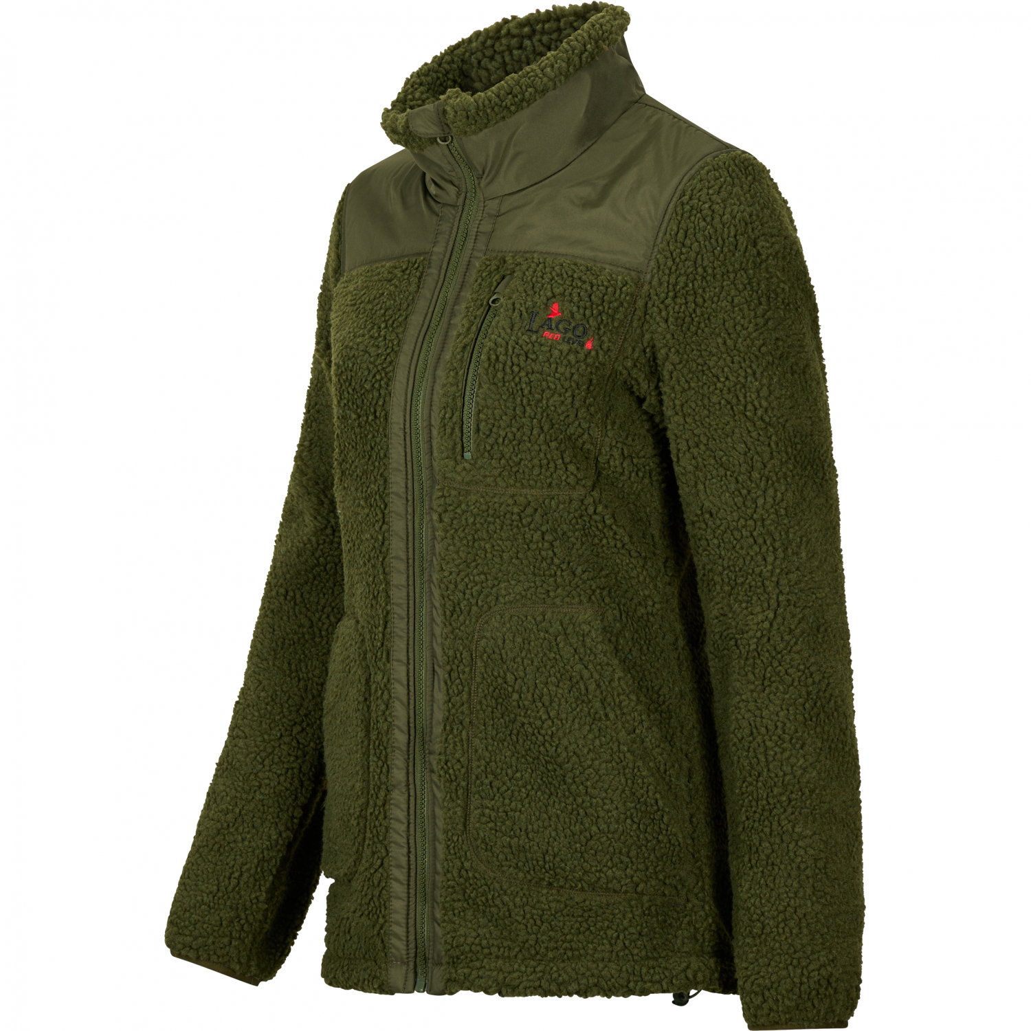 il Lago Red Level Fibre Fur Jacket Cumbria Women, Heatable (Olive)