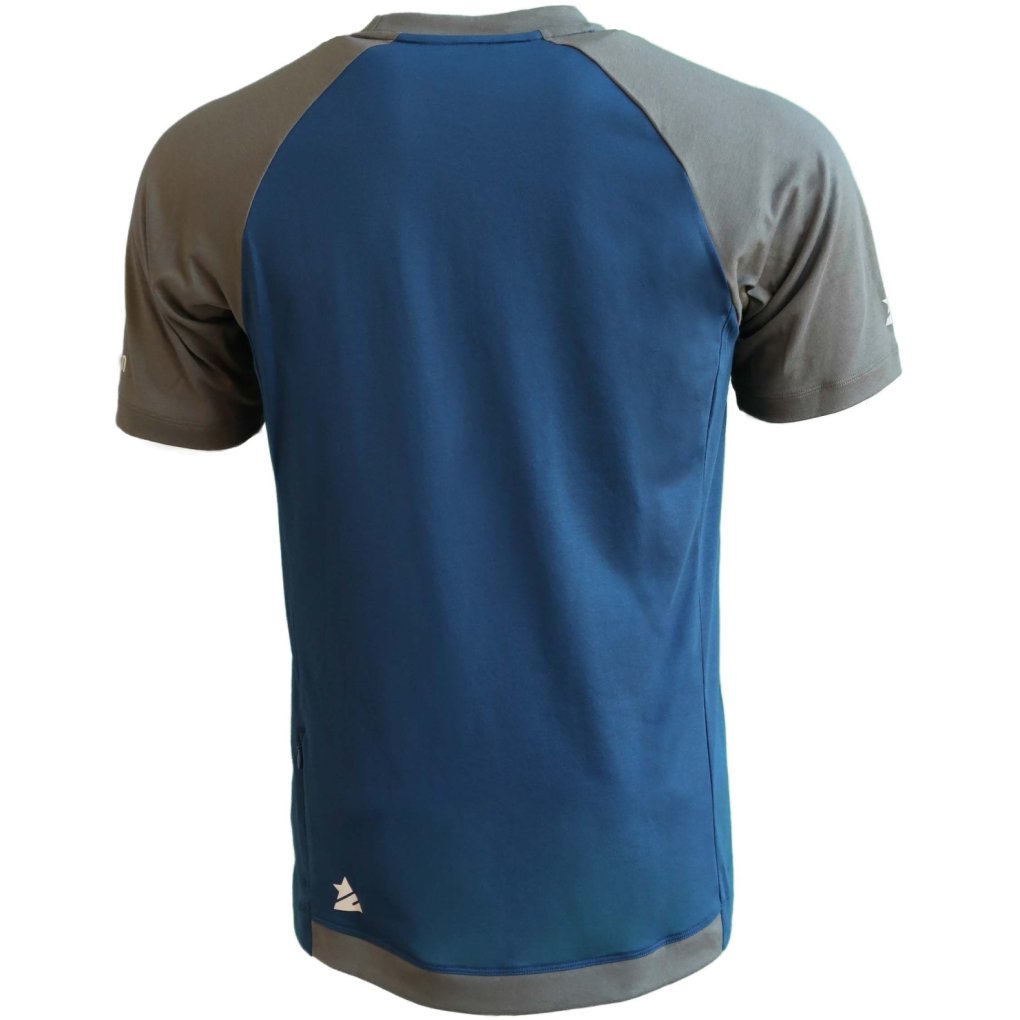 Zimtstern PureFlowz Short Sleeve MTB-Shirt Men - French Navy / Dusty Olive