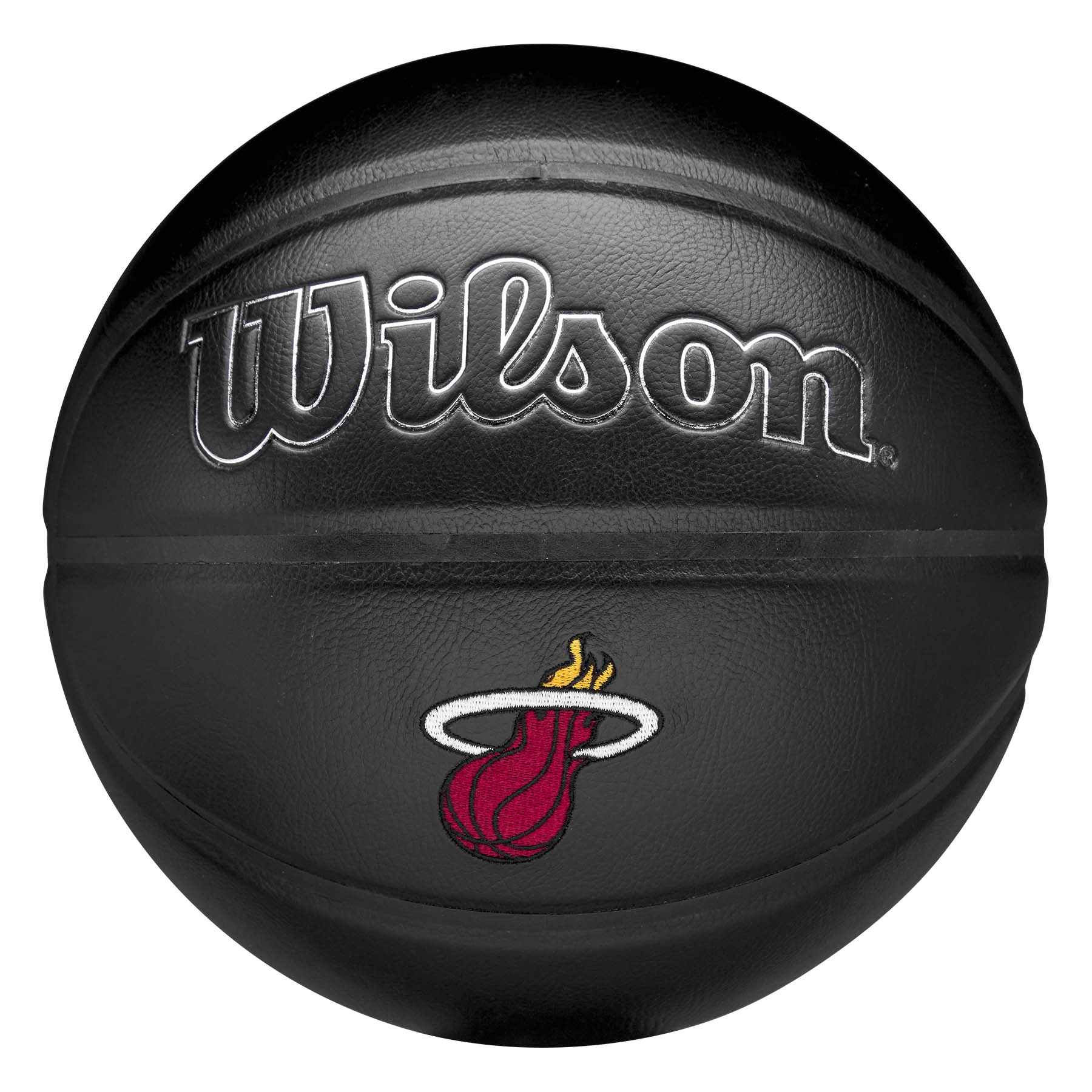 Miami Heat Premiere Wilson NBA Basketball Black (Size 7)