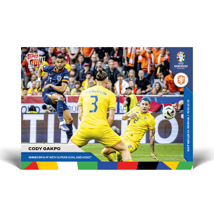 Cody Gakpo - Shines bright with superb goal and assist - EURO 2024 TOPPS NOW® Card 41