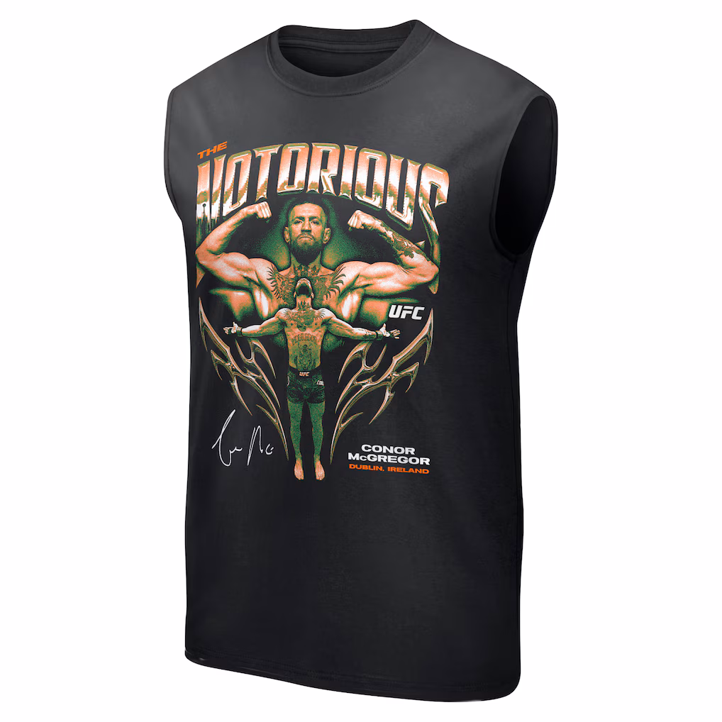 UFC Conor McGregor The Notorious Grunge Tank - Black - Mens