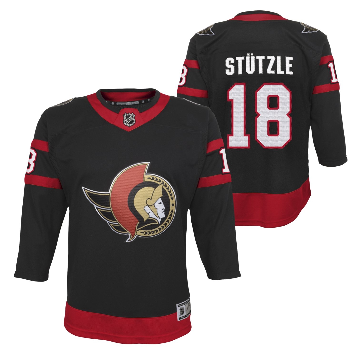 Tim Stützle #18 Ottawa Senators Premier NHL Jersey Black (YOUTH)