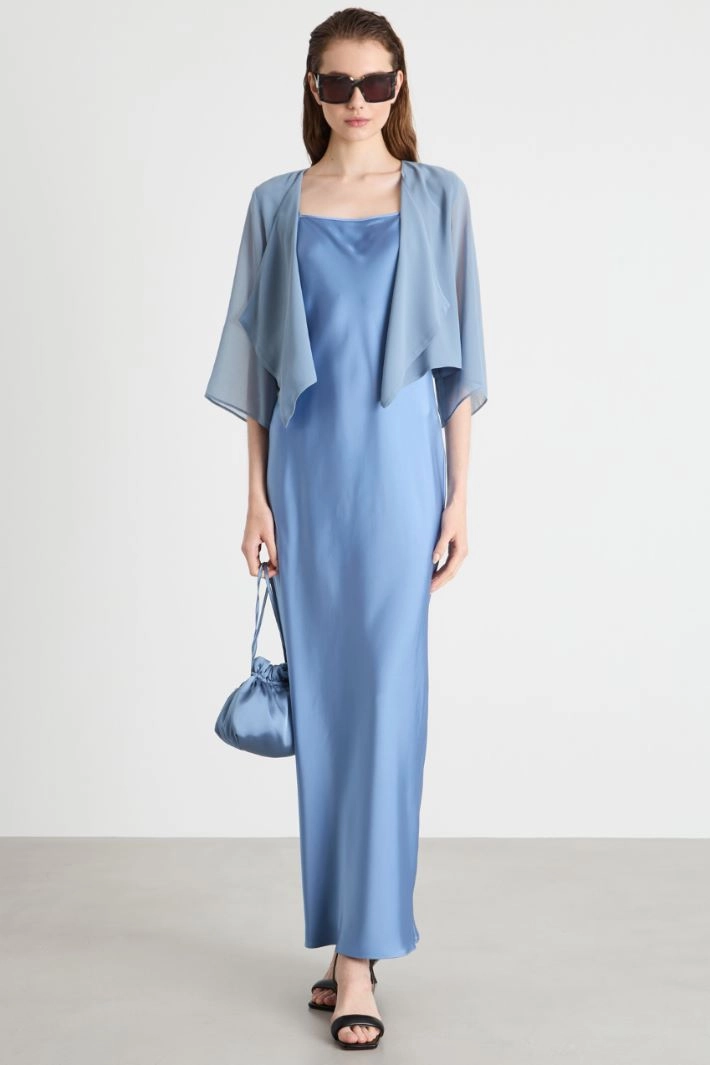 Georgette bolero - LIGHT BLUE