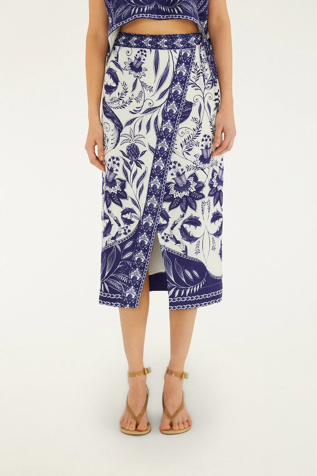 Off-White Nina Wrap Midi Skirt