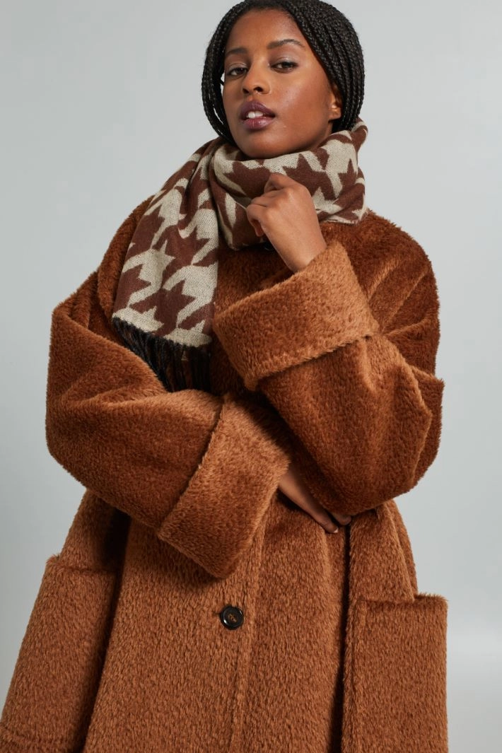 Cloth scarf - BROWN SAND