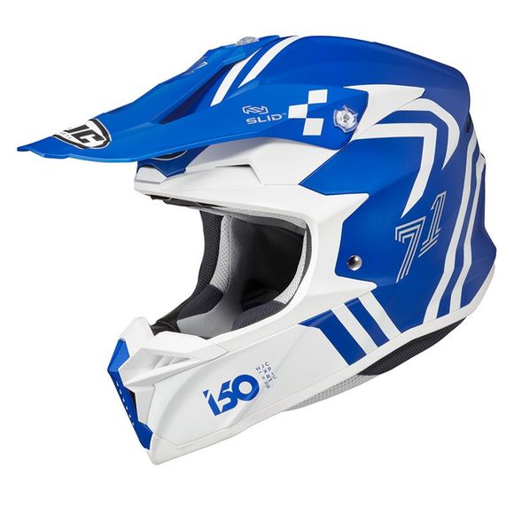 Casque cross HJC I50 - HEX 2023 - Bleu / BlancRef : HJ1059