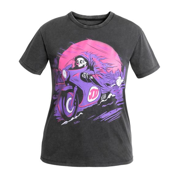 John Doe Palm - Black / Rose short sleeve t -shirtsRef: JDE0259