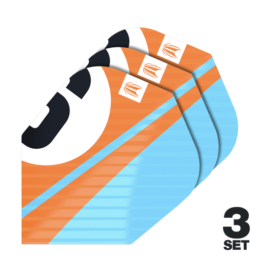 Target Pro Ultra Chicane Orange No6 Flights - 3 Sets