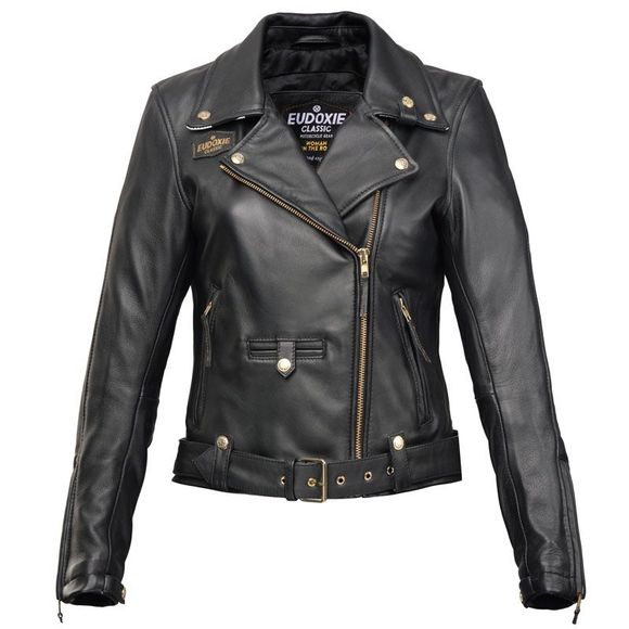 Blouson Moto Eudoxie QUEEN - NoirRef : EUD0016