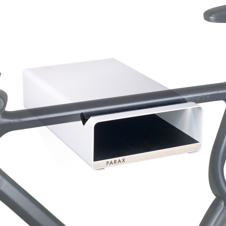 Parax S-Rack Bicycle Wall Mount - White - Black