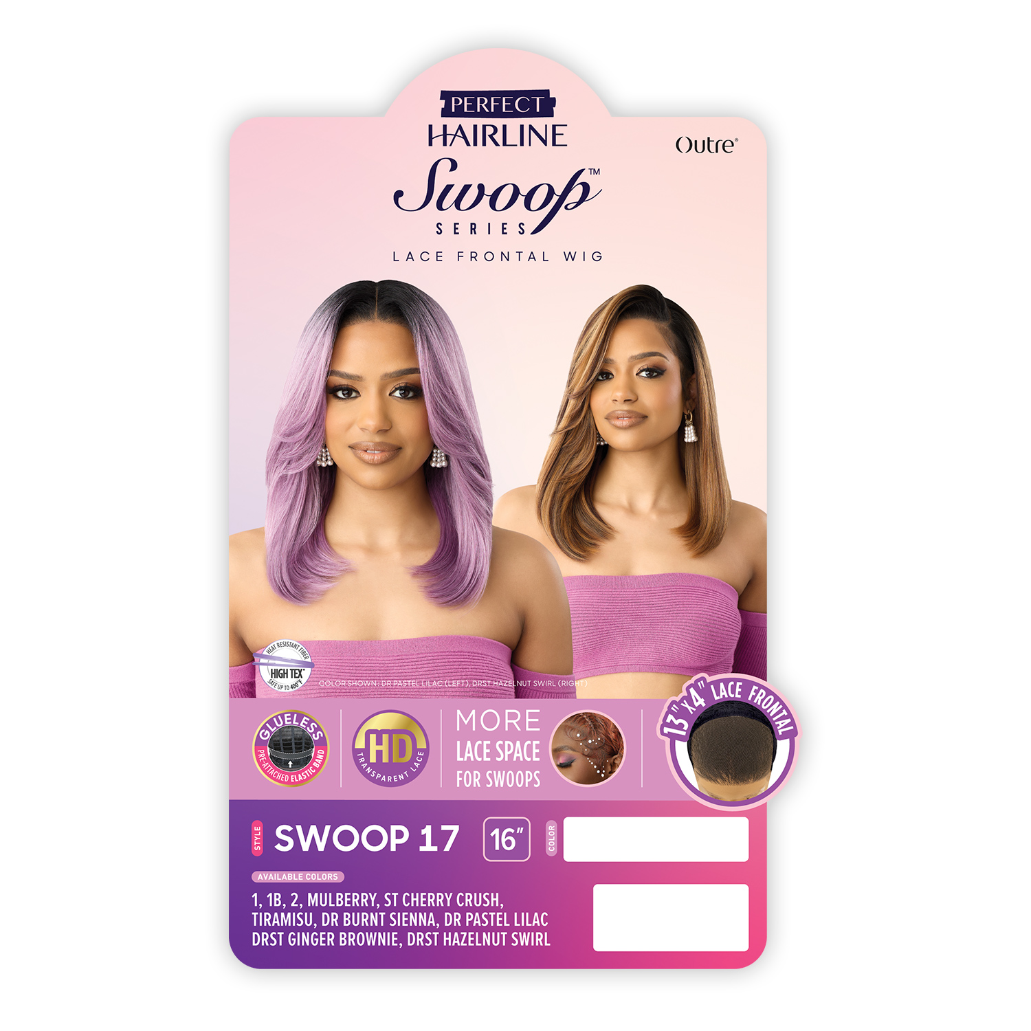 Outre HD Lace Frontal Wig Perfect Hairline Glueless Fully Hand-Tied 13X4 Swoop Series Swoop17