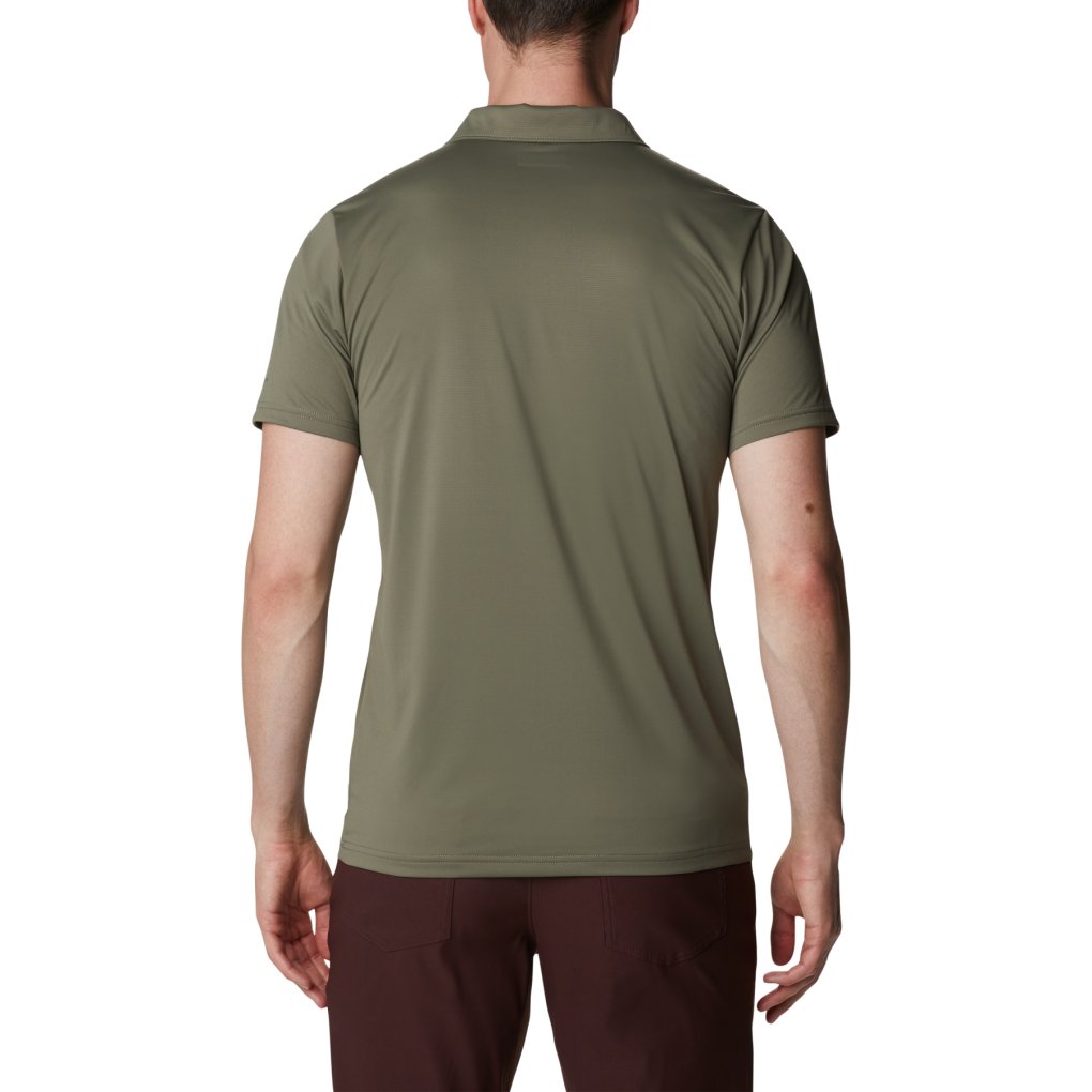 Columbia Hike Poloshirt Men - Stone Green