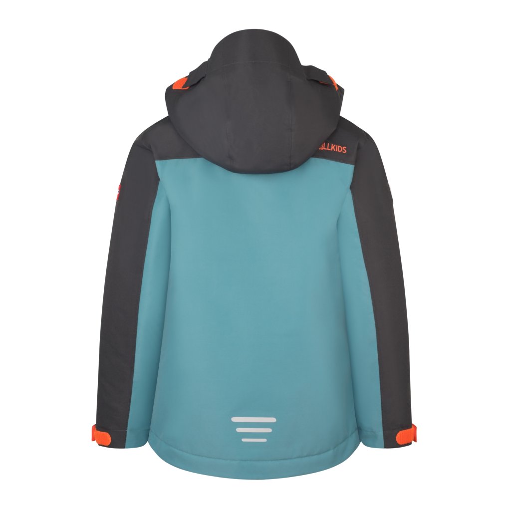 Trollkids Holmenkollen PRO Snow Jacket Kids - Stormy Blue/Black/Flame Orange