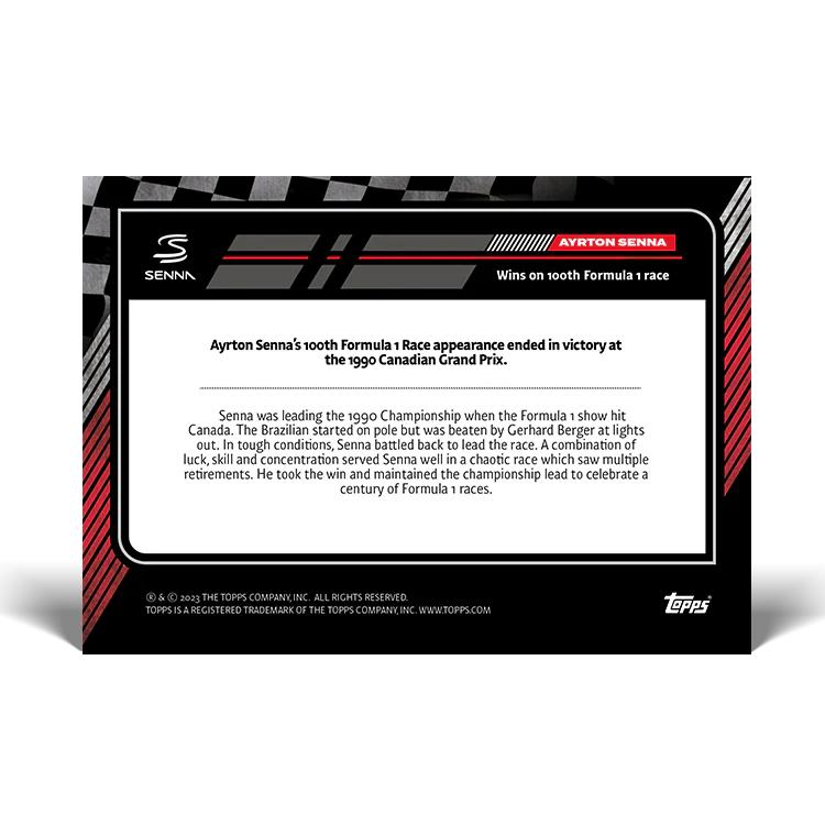 Topps UK - The Story of Senna - Card #28