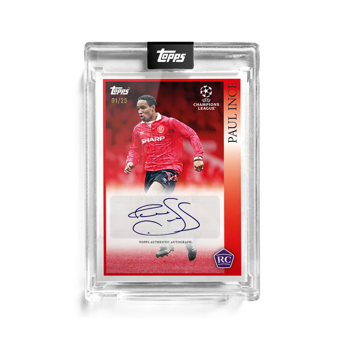 The Lost Rookie Card - Paul Ince - Autograph - 1 of 25
