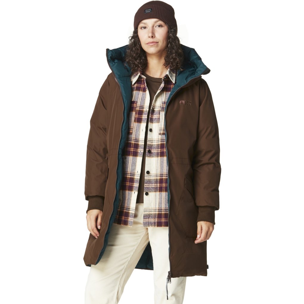Picture Inukee Reversible Jacket Women - Chicory Coffee Deepwater