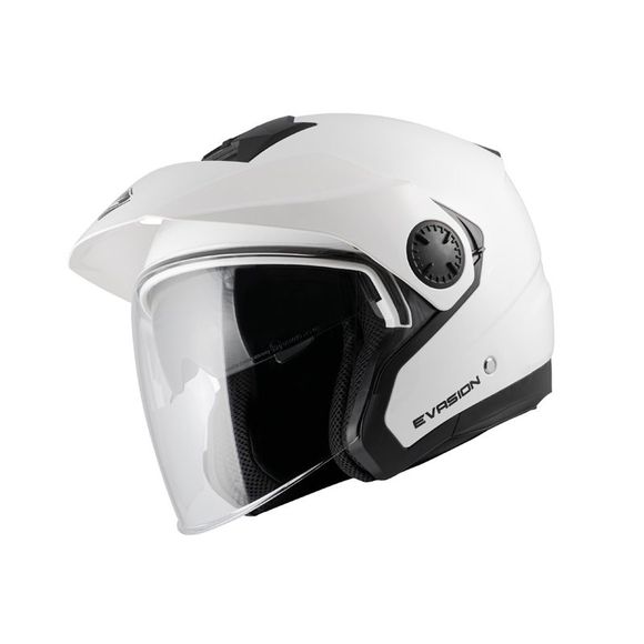 Casque jet Kenny EVASION - SOLID - Blanc / NoirRef : KE1731