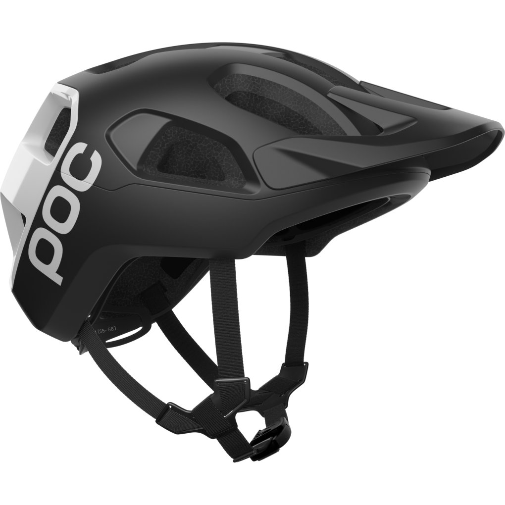 POC Cularis MIPS Helmet - 8879 Uranium Black Matt/Hydrogen White with Logo