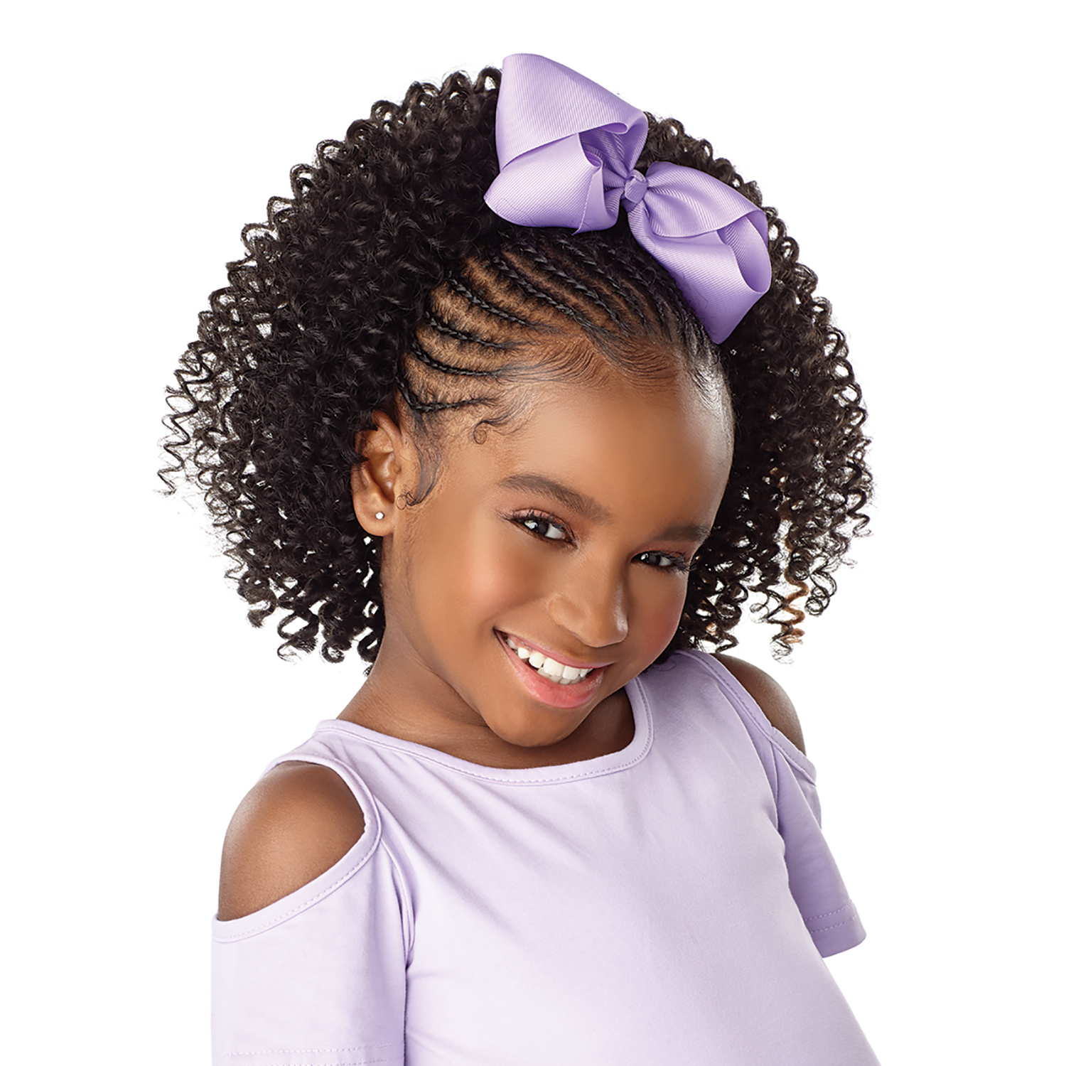 Sensationnel Crochet Braids Lulu Mini Kids Fully Folded 2X Bubble Curl 10